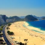 Copacabana Beach in Rio de Janeiro with ocean views